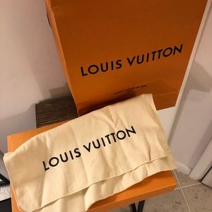 Louis Vuitton box, bag, packaging